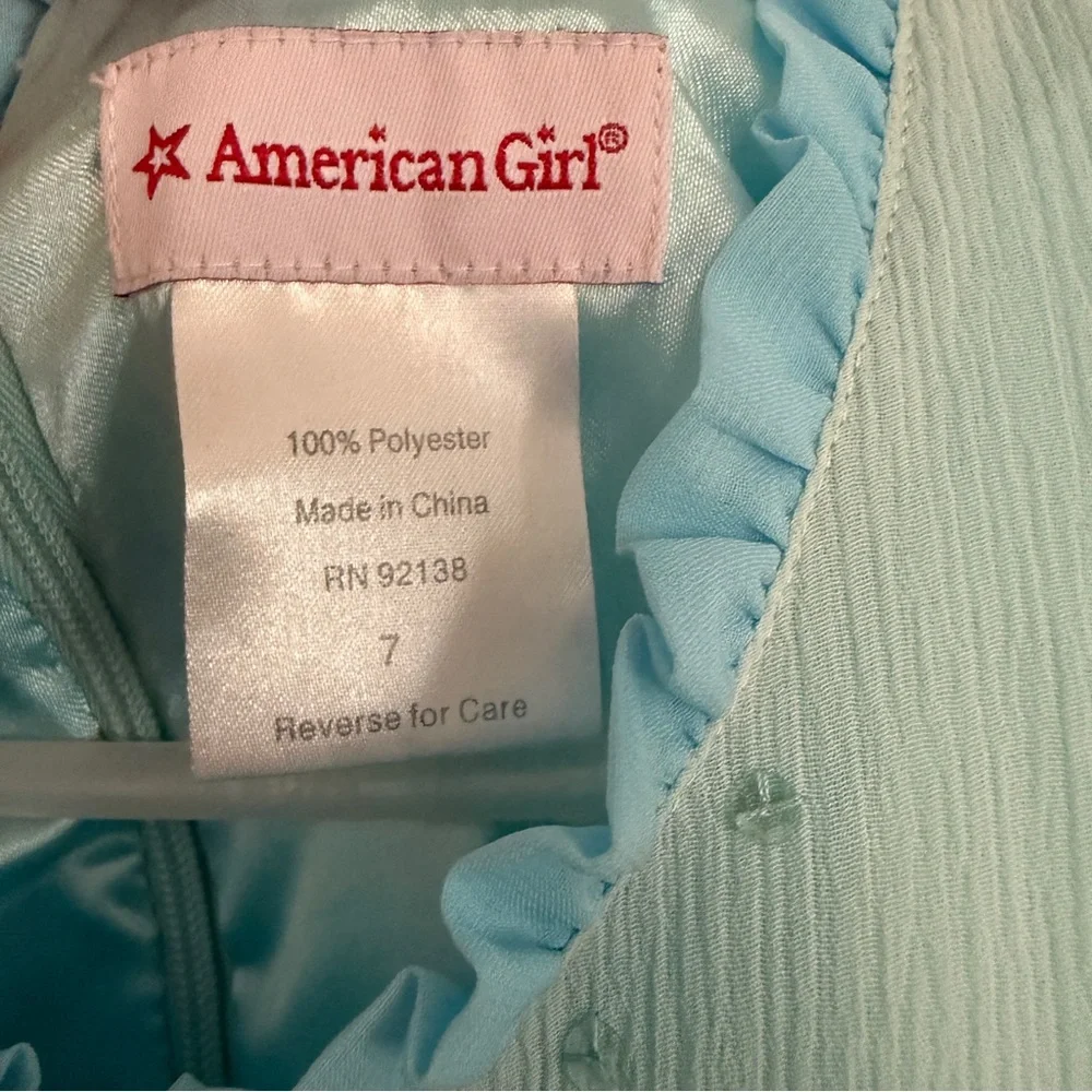 American Girl petals and posies blue dress for girls 7